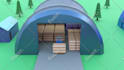 create a 3d isometric illustration