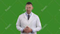 create a green screen medical spokesperson video