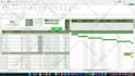 create microsoft excel project schedule gantt chart timeline