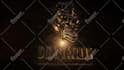 create custom dark 3d scene logo animation