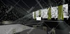 create a 3d stage design for your event