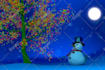 make a snowman christmas tree video greeting