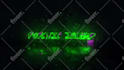 create cyberpunk neon light logo reveal intro video