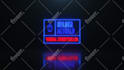 design neon style logo intro animation