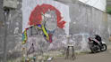 make real graffiti or mural on the wall