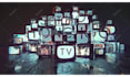 put your logo into lots of vintage tvs