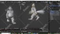 rig 3d character in blender or maya for animation, unreal, unity