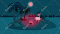 create loop animated illustrations and motion graphics