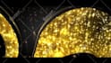 make golden elegance light intro for your logo or text