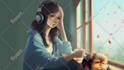 create best hip hop lofi loop illustration and animations