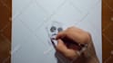 draw realistic pencil portrait drawing with video time lapse