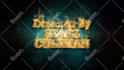 create smoking gold particles animation for logo or text