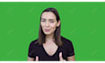 film a green screen female spokesperson video in english