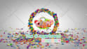 create amazing kids 3d particles logo animation intro
