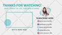 do custom youtube end card end screen outro video