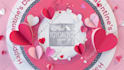 create valentines day logo animation or video intro