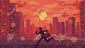 create pixel art animation lofi style in loop