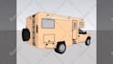 design motorhome, caravan, camper van, rv, food truck in 3d
