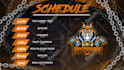 design a custom animated weekly stream schedule for twitch and kick streamers