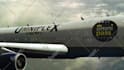 add your logo on flying boeing airplane video