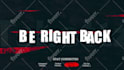 create animated brb, ending, intermission screen for stream
