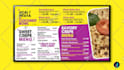 design menu board, food menu and restaurant digital signage