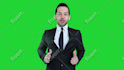 create a profesional green screen video in spanish