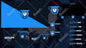 craft a unique animated twitch overlay, stream overlay for gaming