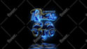 create cosmic fire neon logo reveal intro animation