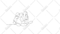 draw clean continuous line art animations