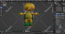 create professional 3d character rigging in blender,  maya animation and games