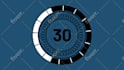 create clock countdown timer animation video and stream video