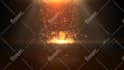 create excellent 3d sparkles rain logo video