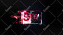 create modern glitch logo reveal