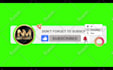 create animated youtube subscribe buttons, like and bell