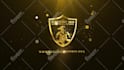 create luxury golden and silver intro logo animation
