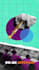 animate visuals or  video loop in collage style