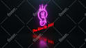 design neon style logo intro animation