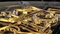 animate black and gold luxury 3d logo intro