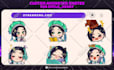 draw twitch emotes, animated emotes, sub badges for vtuber, discord and stream