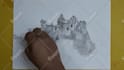hand drawn watercolor, pencil sketch, line art with video
