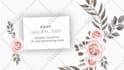 design an elegant digital wedding invitation video