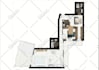 draw a 2d colored floor plan