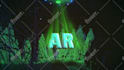 make alien ufo logo reveal intro