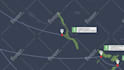create a travel route map animation