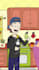create cartoon rick and morty, bojack horseman style animation