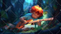 create a 2d animation out of your image, art with after effects