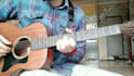 record step by step guitar tutorial, lesson for your song