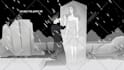 animate a black and white visual loop lo fi style