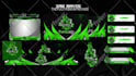 design animated twitch overlay, twitch logo, twitch stream package panels screen